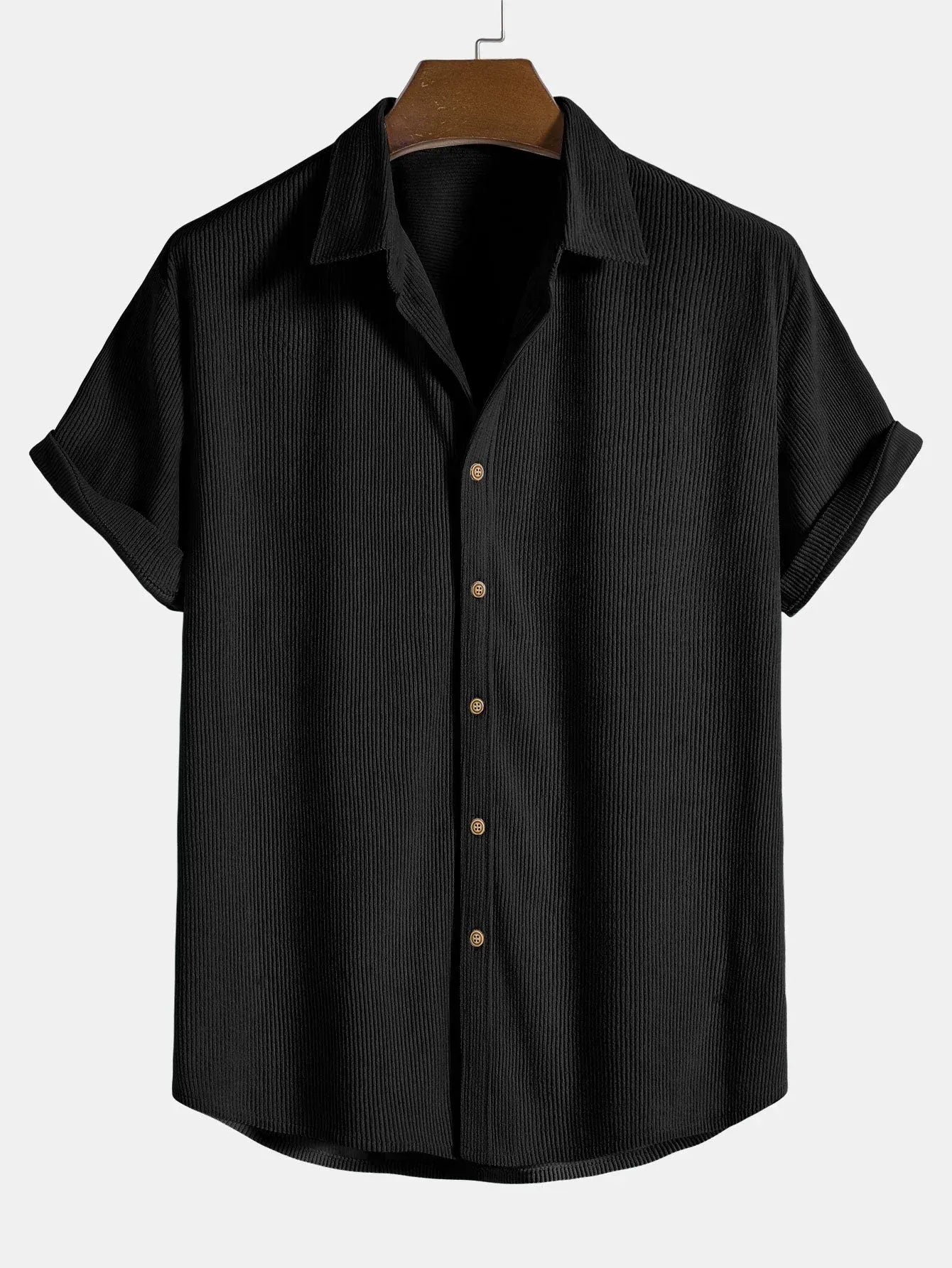 Camicia a maniche corte da uomo Clark – Vestibilità regolare, cotone traspirante per primavera ed estate