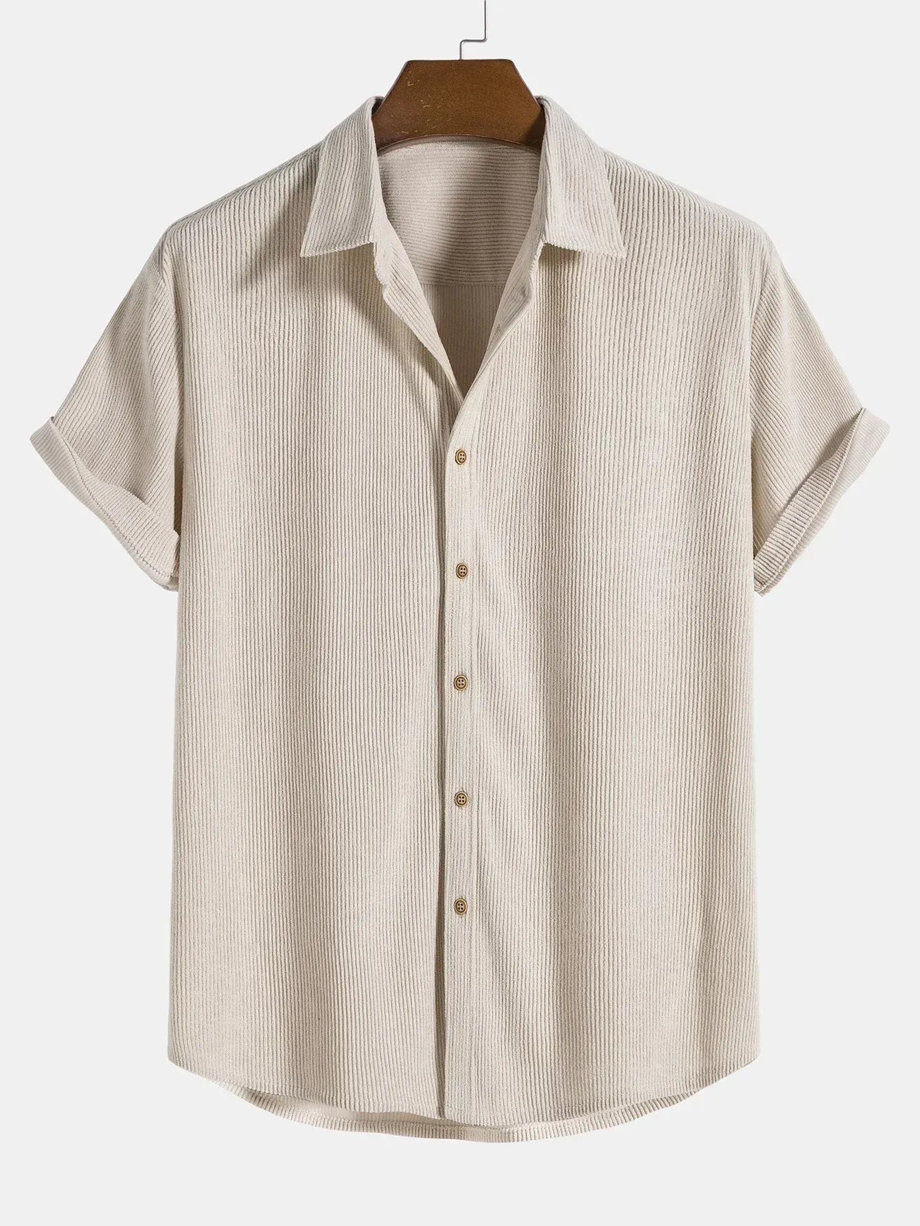 Camicia a maniche corte da uomo Clark – Vestibilità regolare, cotone traspirante per primavera ed estate