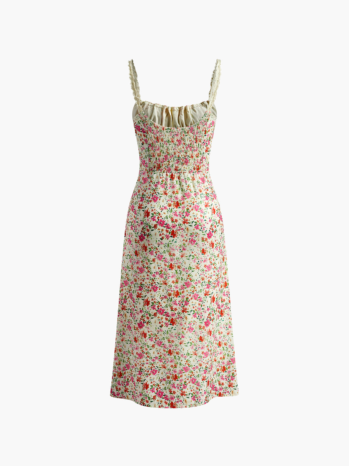 Abito midi da donna Élodie – Elegante abito floreale dal taglio femminile per occasioni estive e chic