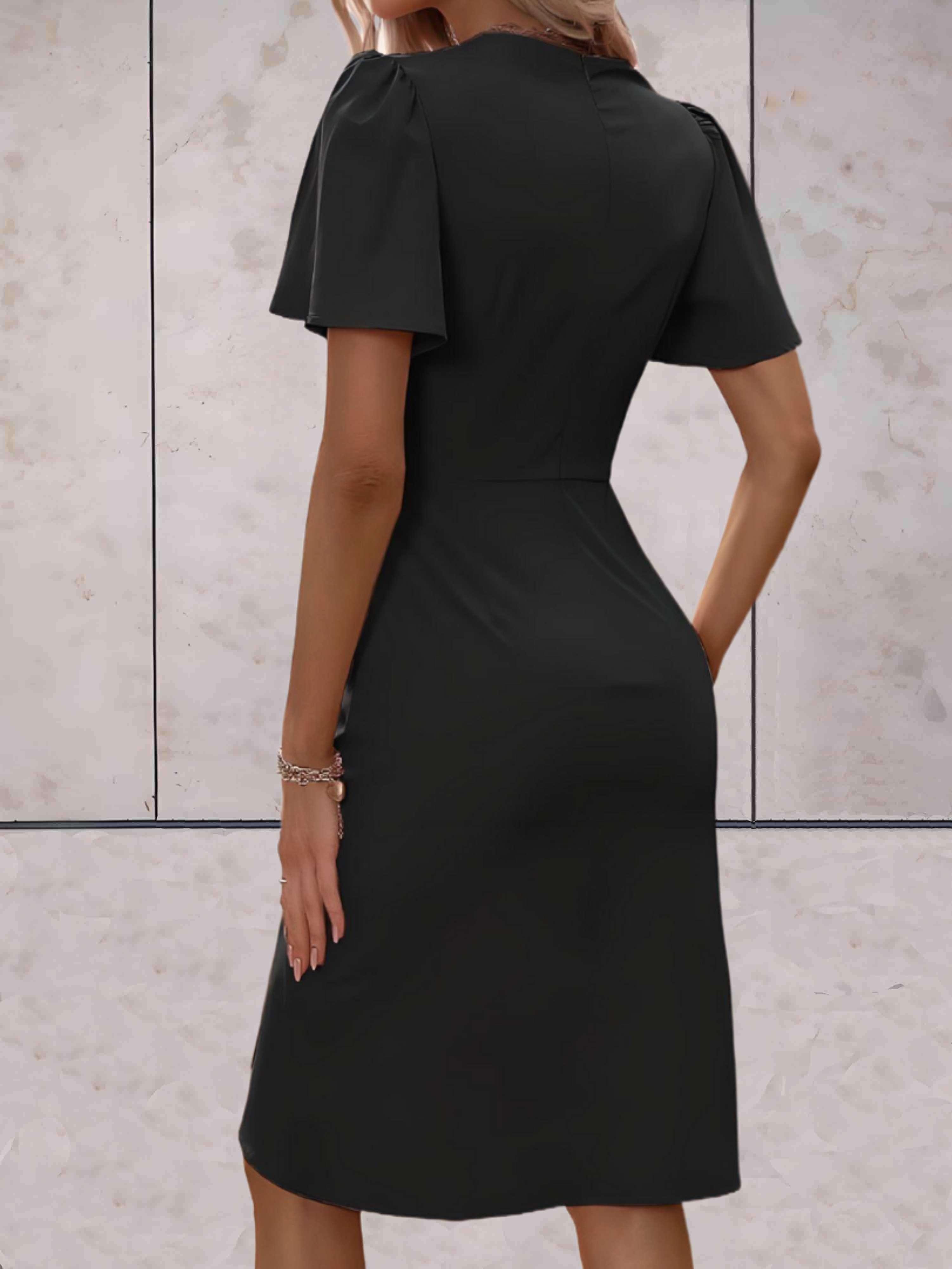Abito avvolgente da donna Harper - Elegante abito avvolgente con scollo a V e vestibilità regolabile per ogni occasione