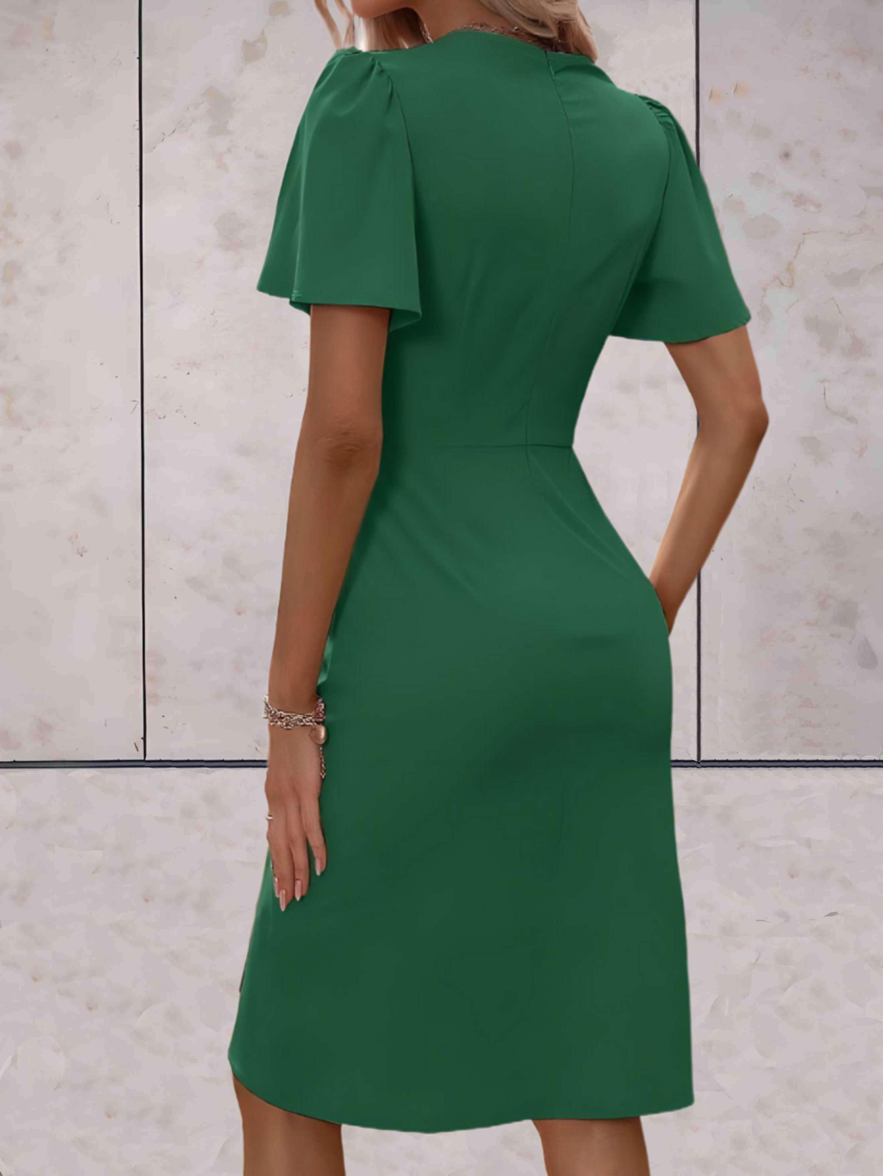 Abito avvolgente da donna Harper - Elegante abito avvolgente con scollo a V e vestibilità regolabile per ogni occasione