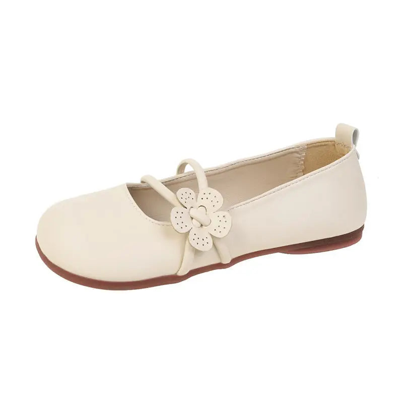 Ballerine da donna Clara - Scarpe eleganti con delicato fiore e comodo doppio cinturino