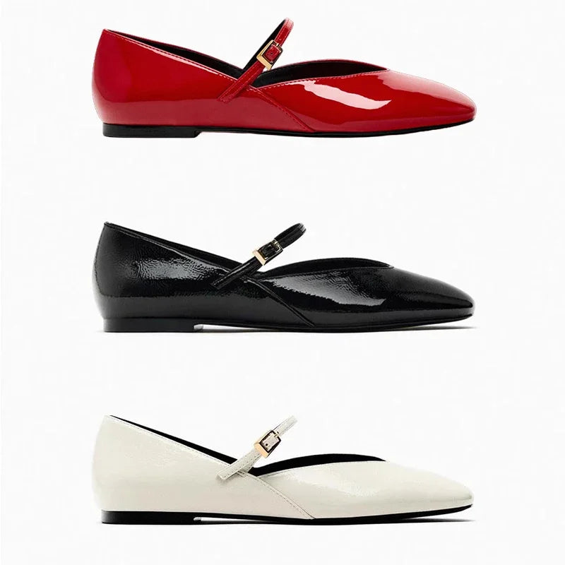 Ballerine da donna Kali - Scarpe eleganti e comode in vernice lucida
