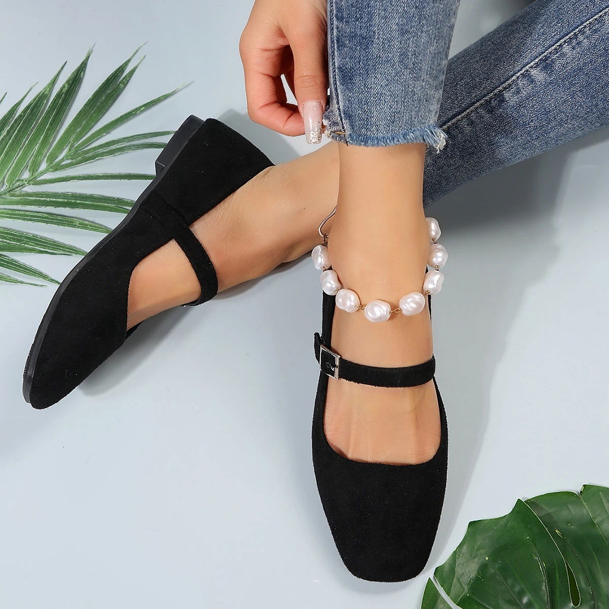 Ballerine da donna Kamila: eleganti scarpe con cinturino singolo e comfort quotidiano
