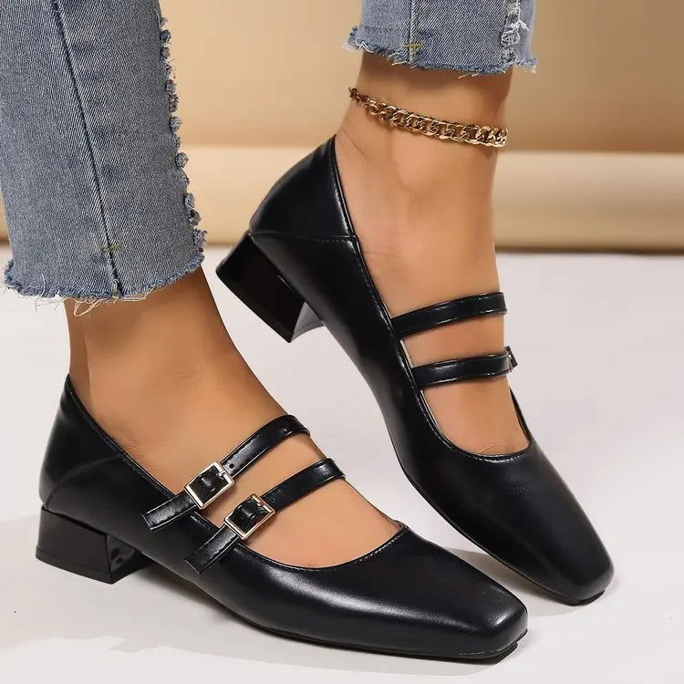 Ballerine da donna Luciana - Eleganti scarpe con doppio cinturino e stile comodo