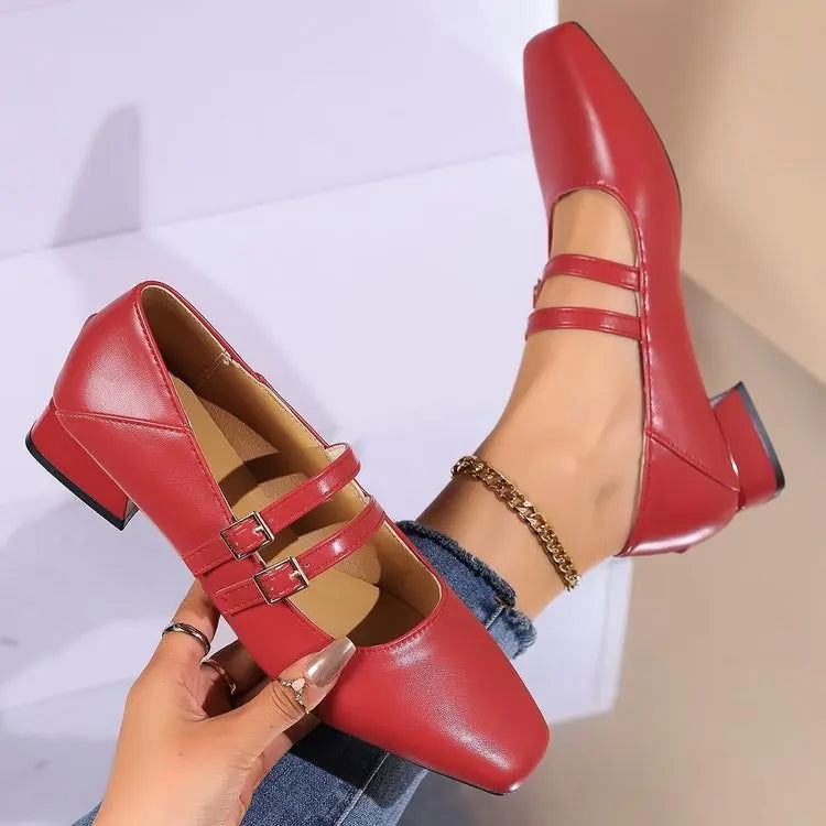 Ballerine da donna Luciana - Eleganti scarpe con doppio cinturino e stile comodo