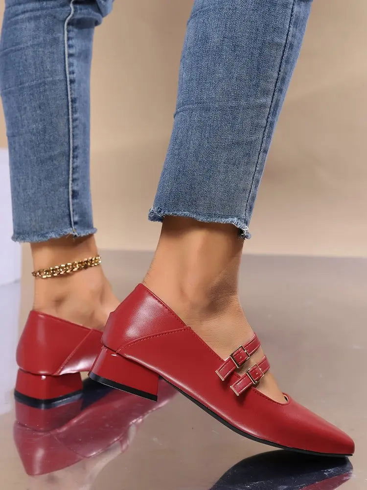 Ballerine da donna Luciana - Eleganti scarpe con doppio cinturino e stile comodo