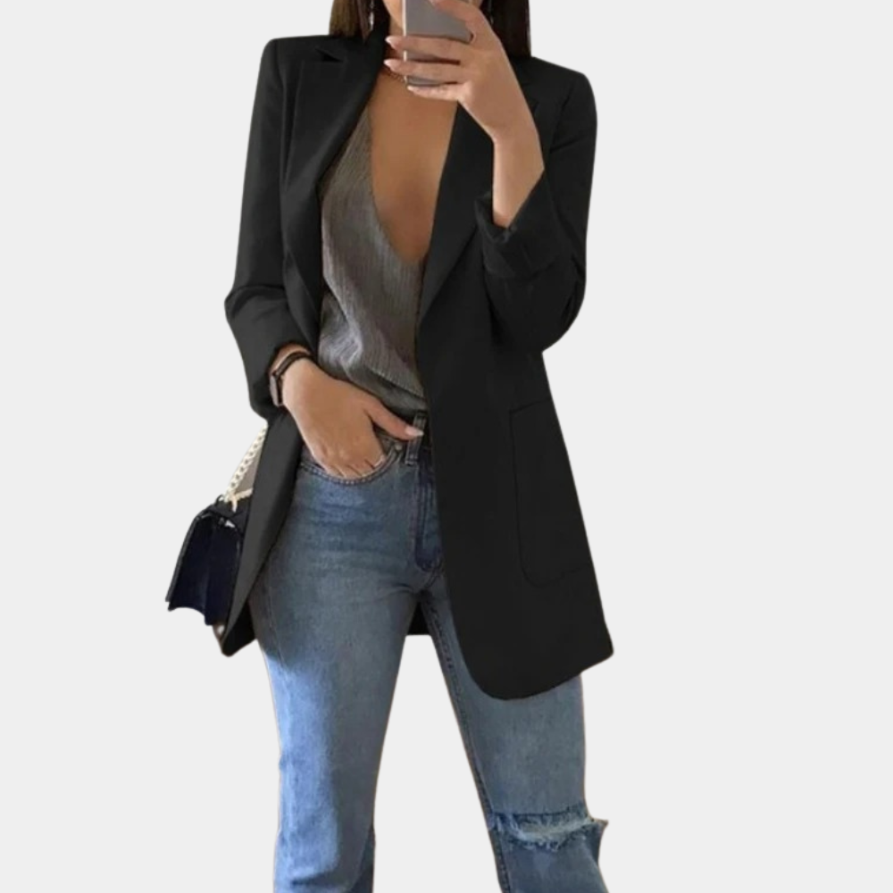 Bella Blazer Donna – Elegante Blazer a maniche lunghe con vestibilità chic e moderna