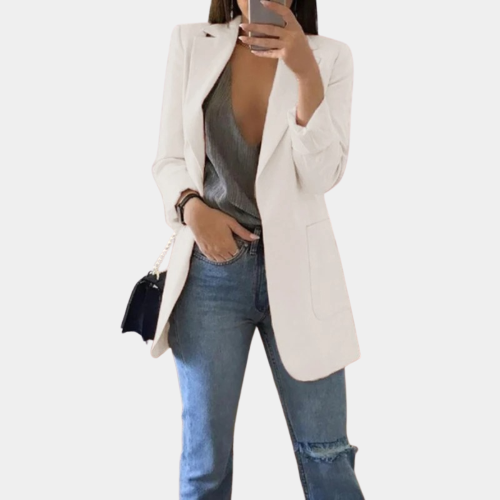 Bella Blazer Donna – Elegante Blazer a maniche lunghe con vestibilità chic e moderna