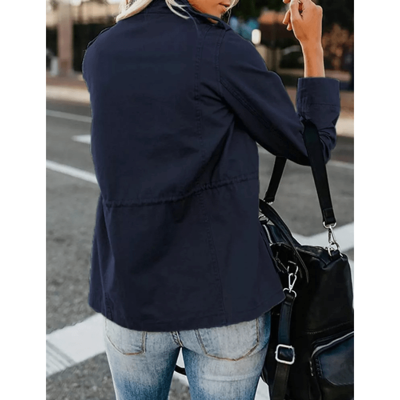 Danna Veste Femme Légère – Veste de Mi-Saison avec Capuche & Coupe Droite Confortable