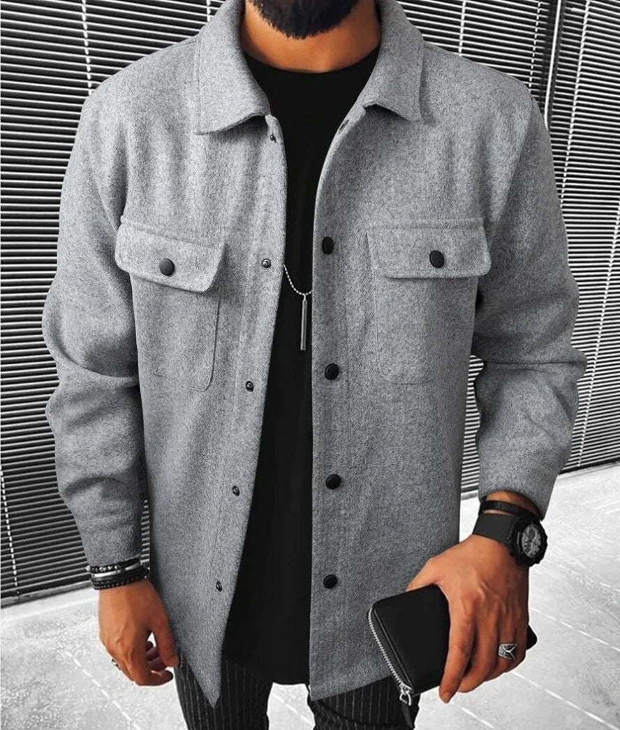 Camicia da uomo Steven - Camicia calda e confortevole in tessuto morbido con stile elegante