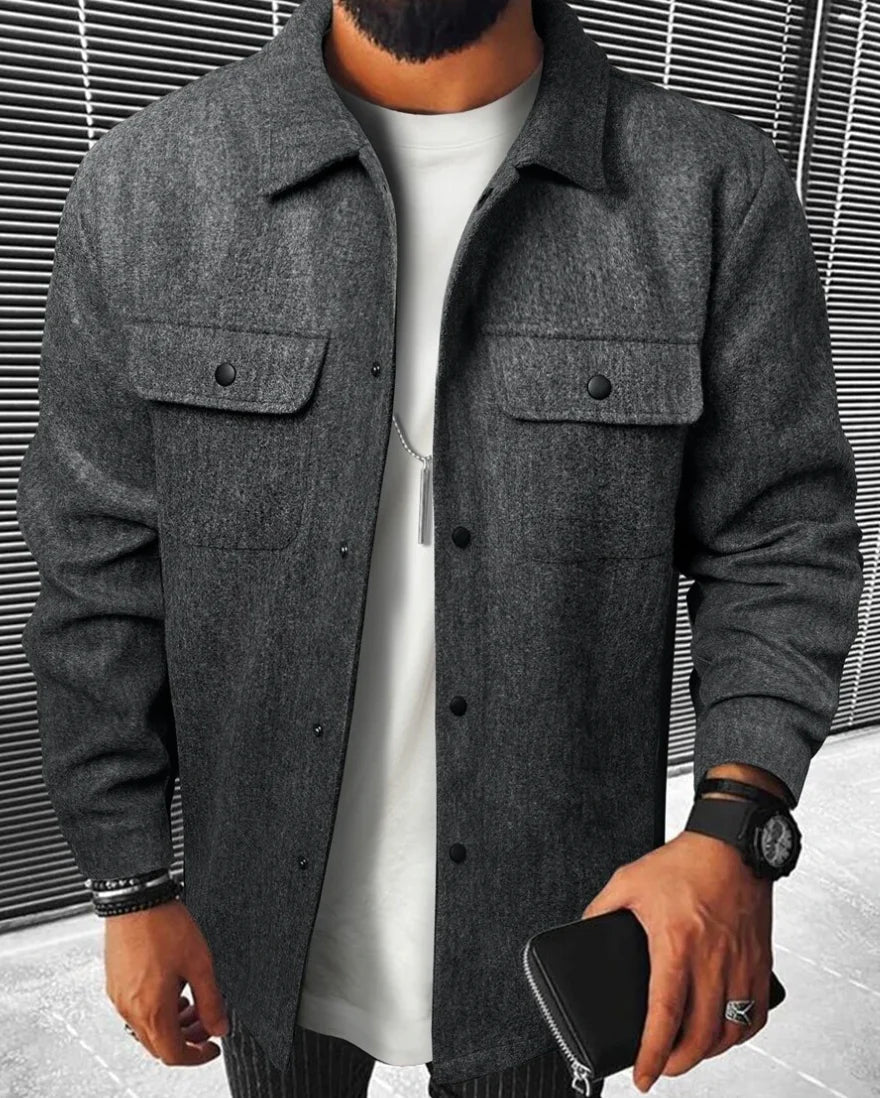Camicia da uomo Steven - Camicia calda e confortevole in tessuto morbido con stile elegante