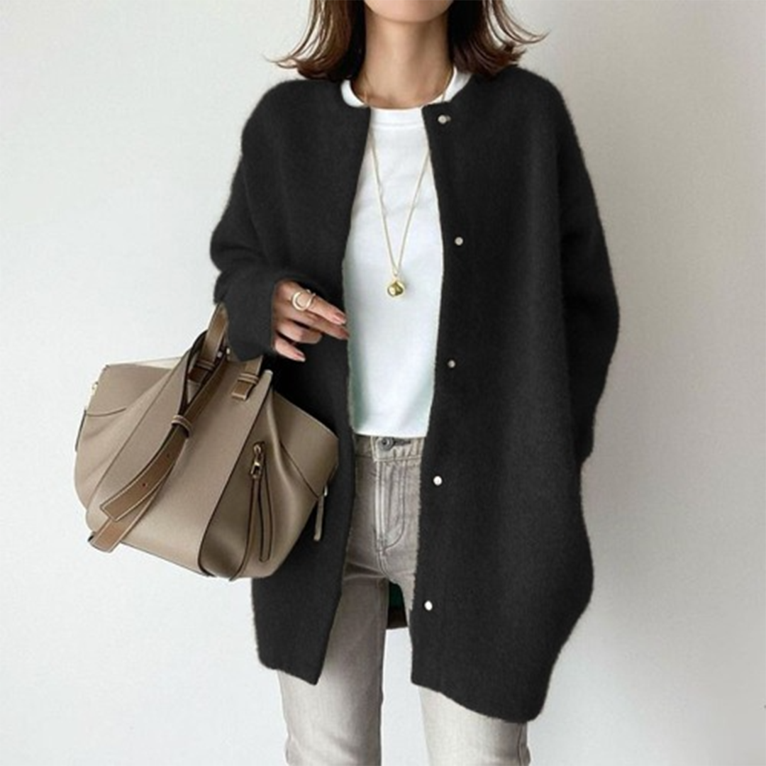 Amelia Gilet Femme Élégant – Cardigan Chic & Confortable en Maille Haut de Gamme
