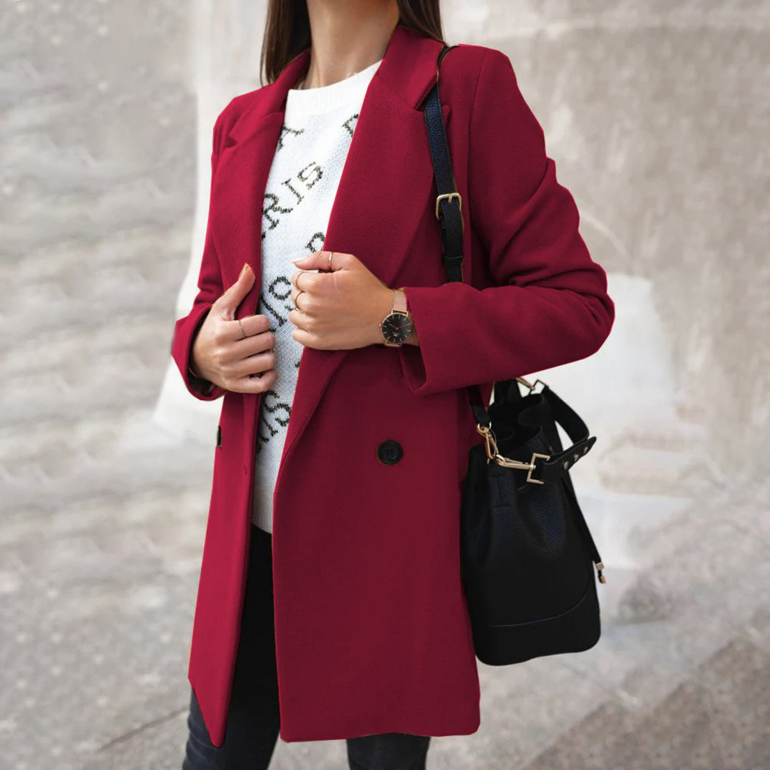 Cappotto estivo da donna - Cappotto invernale lungo, elegante e comodo con stile chic