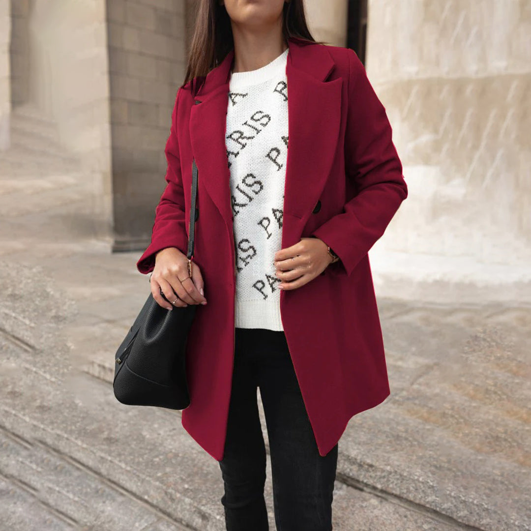 Cappotto estivo da donna - Cappotto invernale lungo, elegante e comodo con stile chic