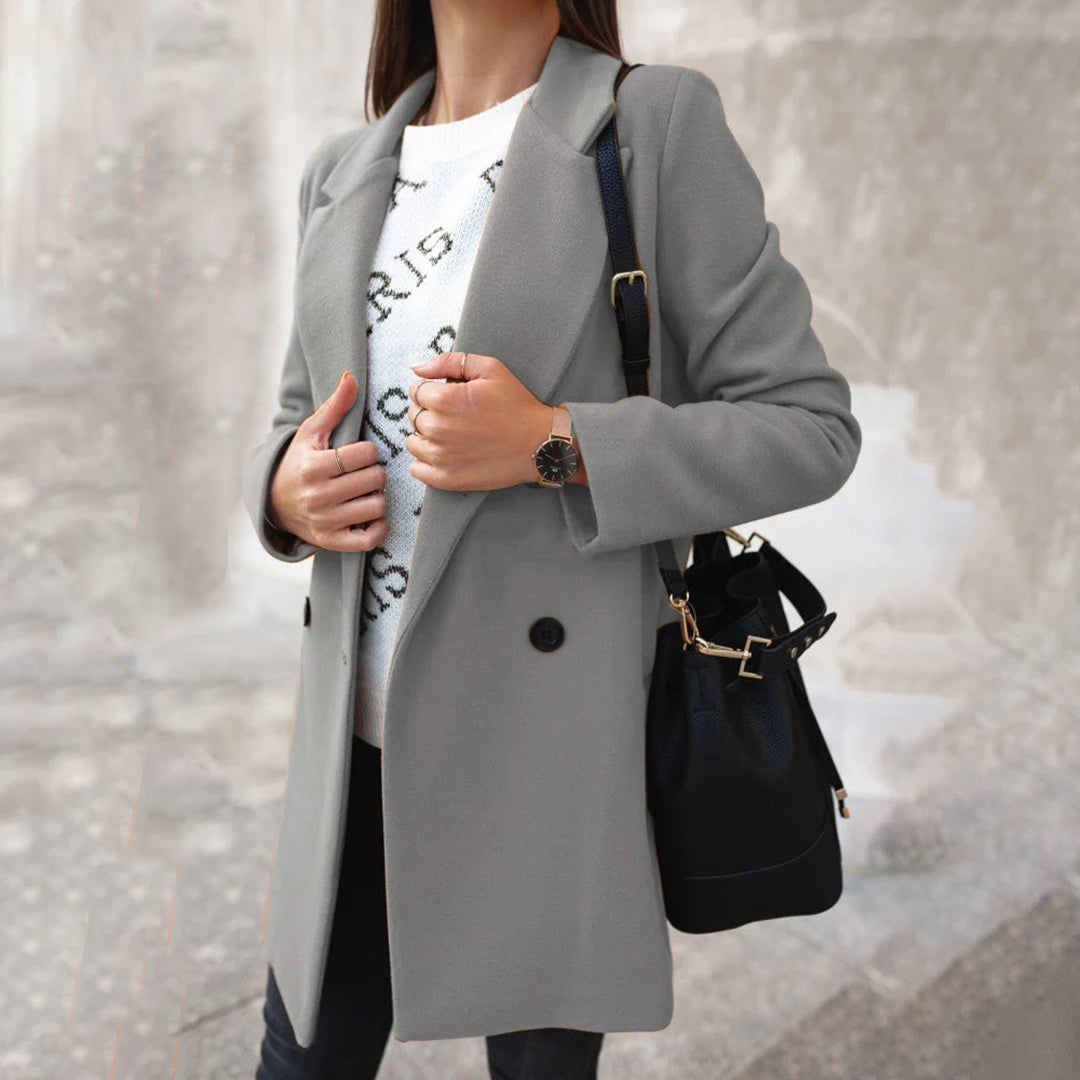 Cappotto estivo da donna - Cappotto invernale lungo, elegante e comodo con stile chic