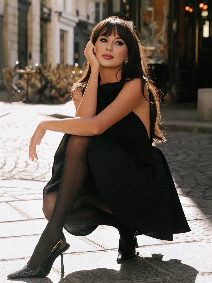 Abito da cocktail da donna Solara - Elegante abito senza maniche a trapezio con scollo all'americana e schiena scoperta 