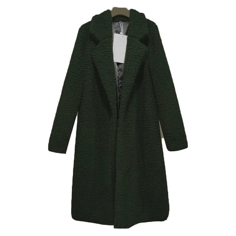 Elara Manteau Long Femme – Coupe Ample Confortable & Protection Hivernale