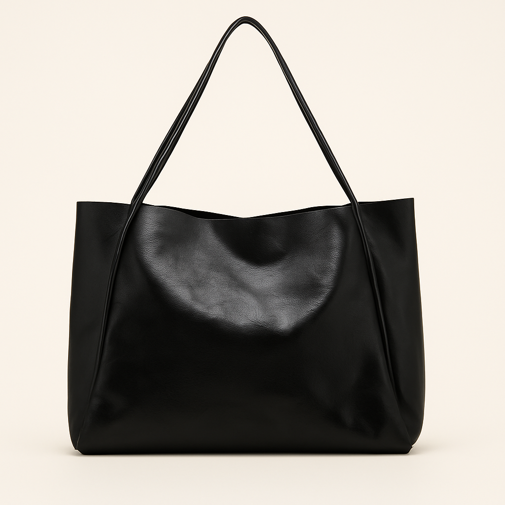 Madeline Sac Cabas Femme – Cuir Vegan Brillant, Élégant & Spacieux pour un Style Moderne