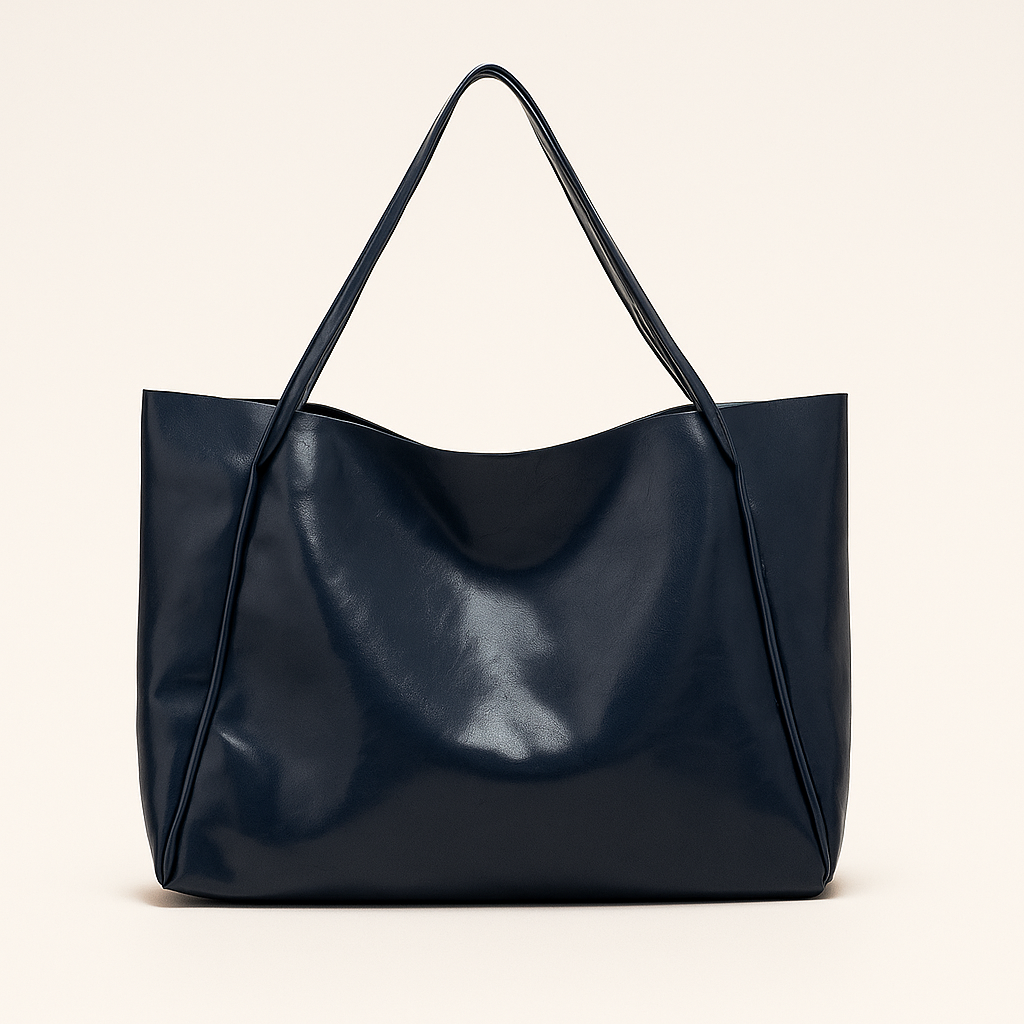 Madeline Sac Cabas Femme – Cuir Vegan Brillant, Élégant & Spacieux pour un Style Moderne