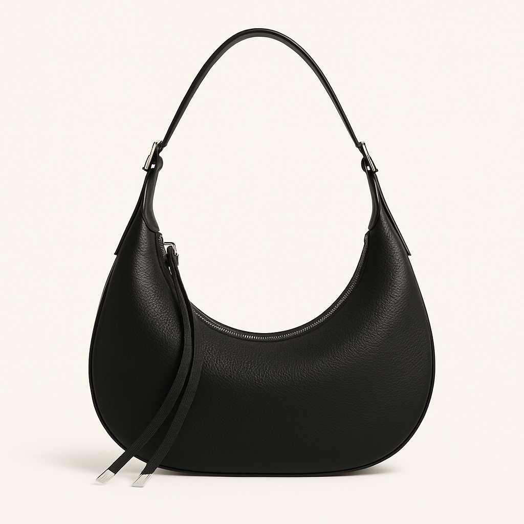 Ailany Sac Hobo Femme – Demi-Lune Élégant en Similicuir Grainé avec Poignée Ajustable