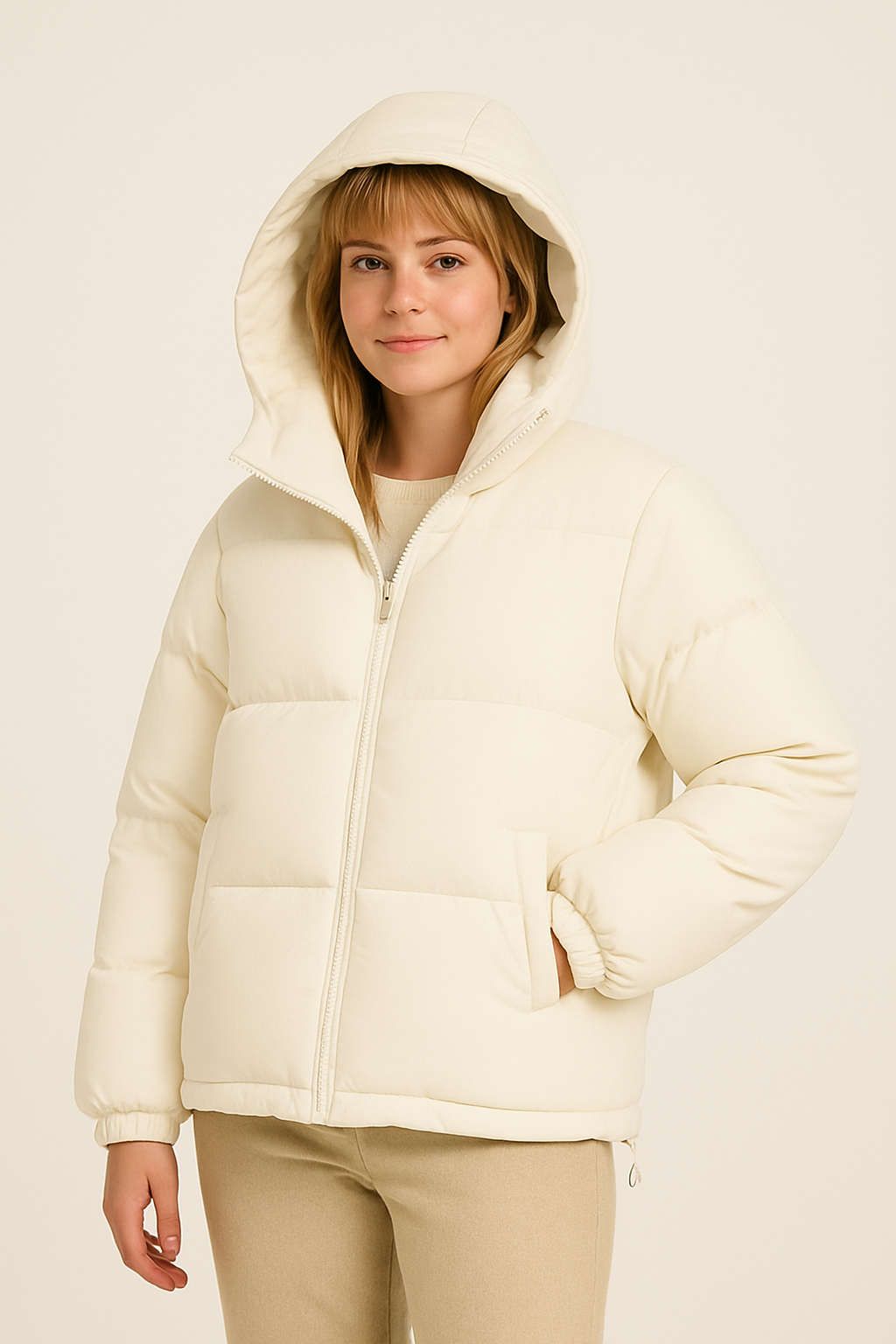 Shaun Manteau Hiver Femme – Veste Chaude Imperméable avec Coupe Élégante et Capuche
