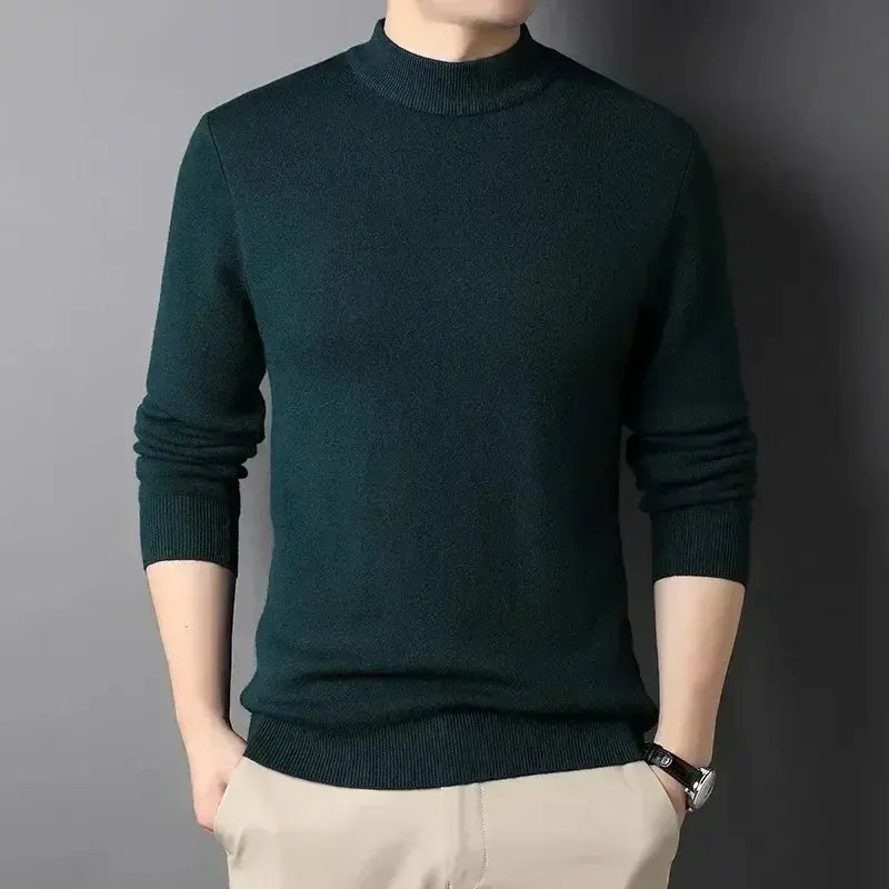 Keneth Pull Homme à Col Roulé – Élégant, Chaud & Confortable en Cachemire Laine Mélangée