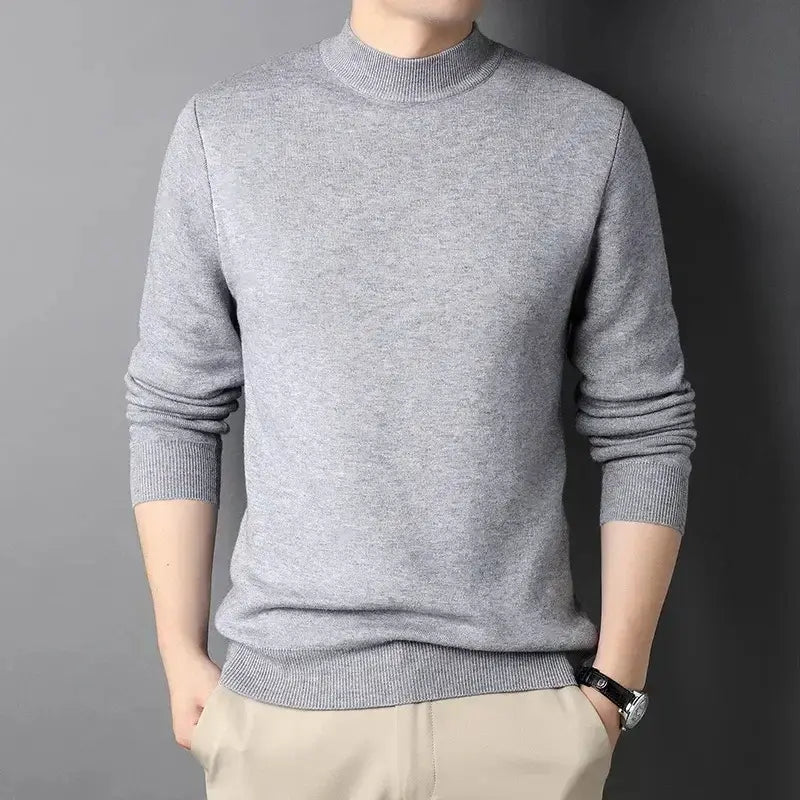 Keneth Pull Homme à Col Roulé – Élégant, Chaud & Confortable en Cachemire Laine Mélangée