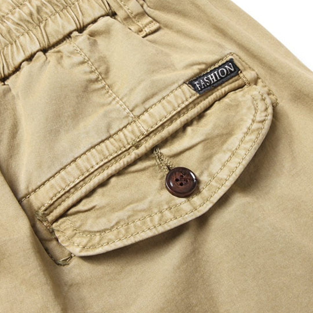 Pantaloni cargo da uomo Troy: comfort casual con tasche multiple e vita regolabile