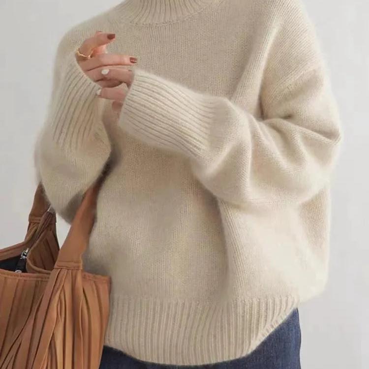 Maglione a collo alto oversize in cashmere da donna Sydney: morbido, caldo ed elegante