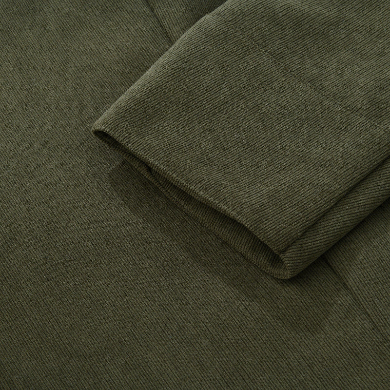 Emerson Manteau Homme Velours Côtelé – Coupe Slim avec Col Montant & Poches Latérales Élégantes