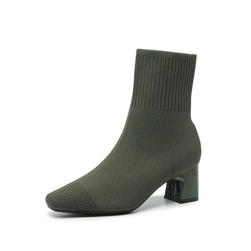 Adele Bottes Femme – Bottes Tricotées Élégantes & Confortables pour Look Chic au Quotidien