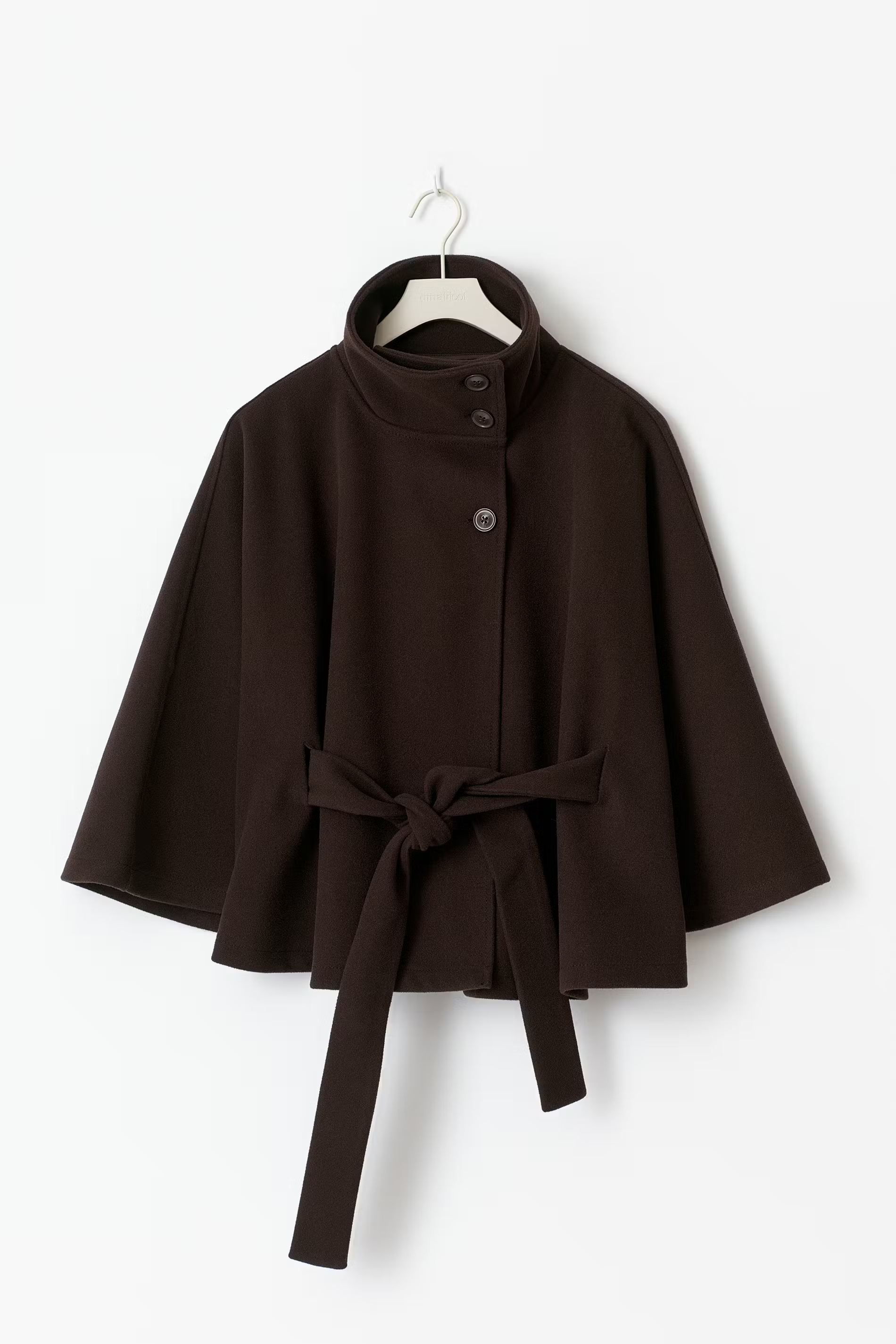 Lilia Milano Veste Femme à Manches Chauve-Souris – Manteau Épais en Polyester Chaud au Design Moderne Élégant
