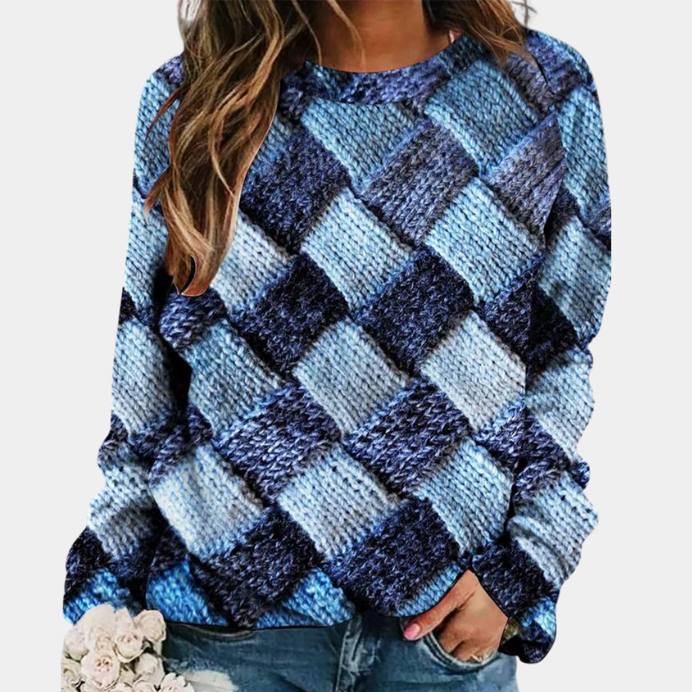Maglione da donna Karina - Maglione lavorato a maglia colorato, stile casual e comfort alla moda