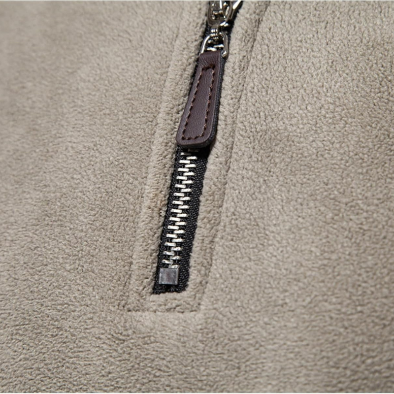 James Pull Homme Laine Zippé – Chaud, Confortable & Élégant avec Doublure Douce