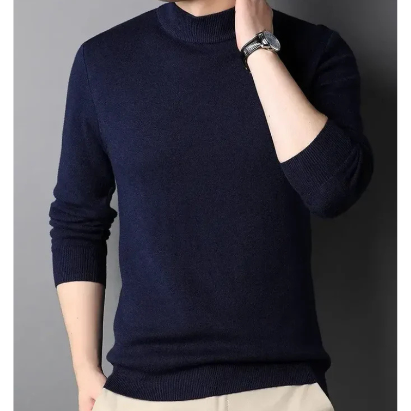 Keneth Pull Homme à Col Roulé – Élégant, Chaud & Confortable en Cachemire Laine Mélangée
