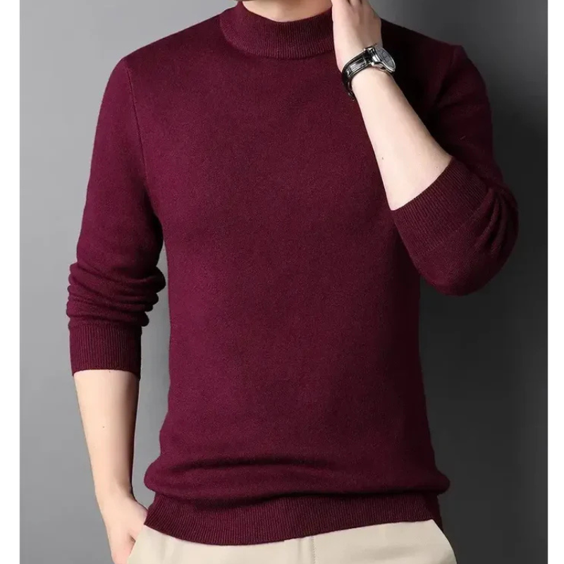 Keneth Pull Homme à Col Roulé – Élégant, Chaud & Confortable en Cachemire Laine Mélangée