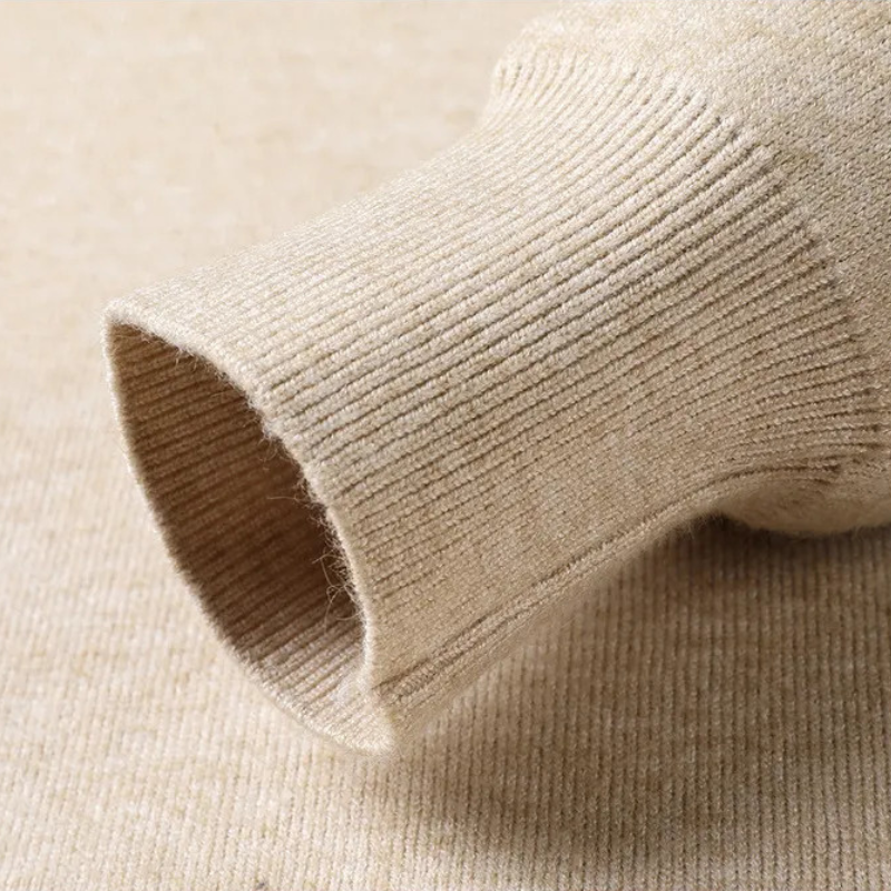 Keneth Pull Homme à Col Roulé – Élégant, Chaud & Confortable en Cachemire Laine Mélangée