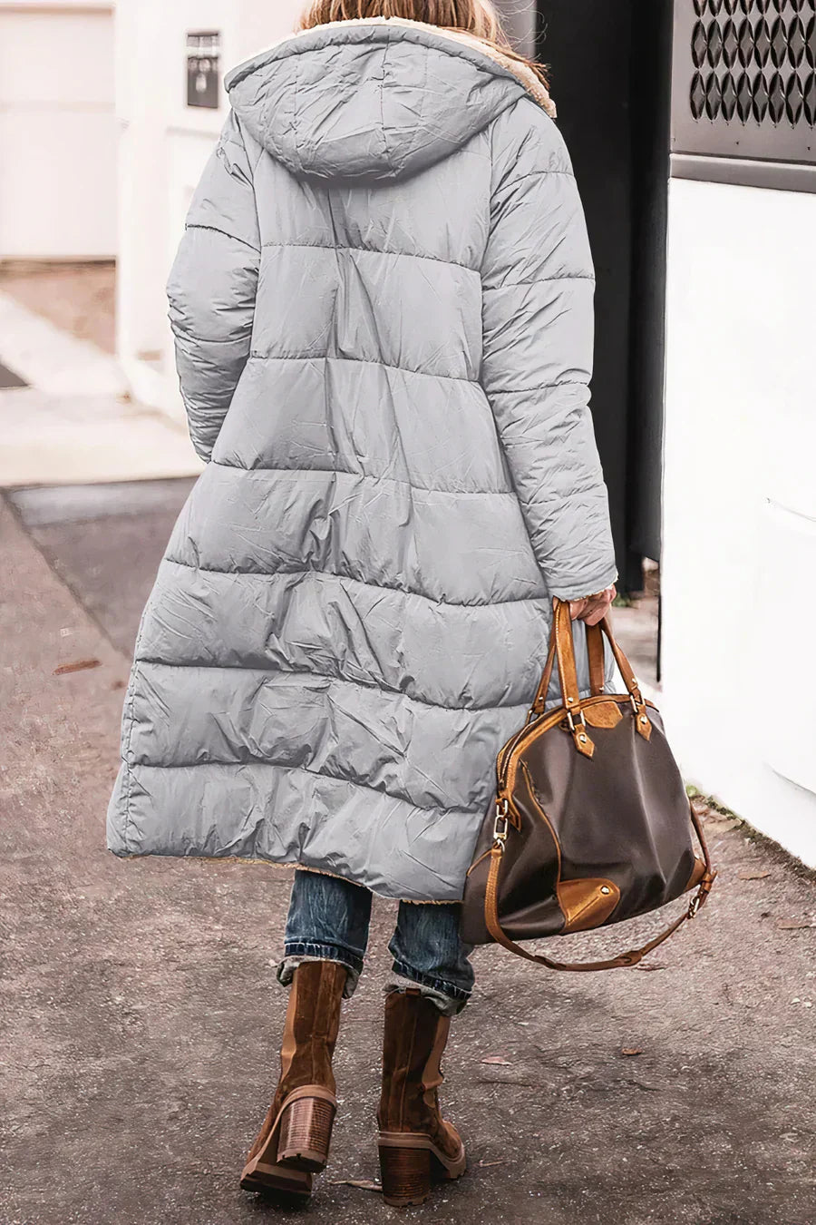 Theodora Manteau Femme – Manteau Réversible Élégant et Chaud pour un Style Polyvalent