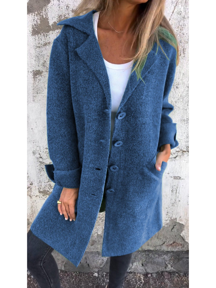 Cappotto primaverile da donna Sophie: elegante e leggero cappotto in lana pregiata per la mezza stagione