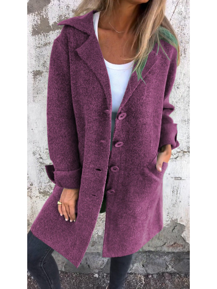 Cappotto primaverile da donna Sophie: elegante e leggero cappotto in lana pregiata per la mezza stagione