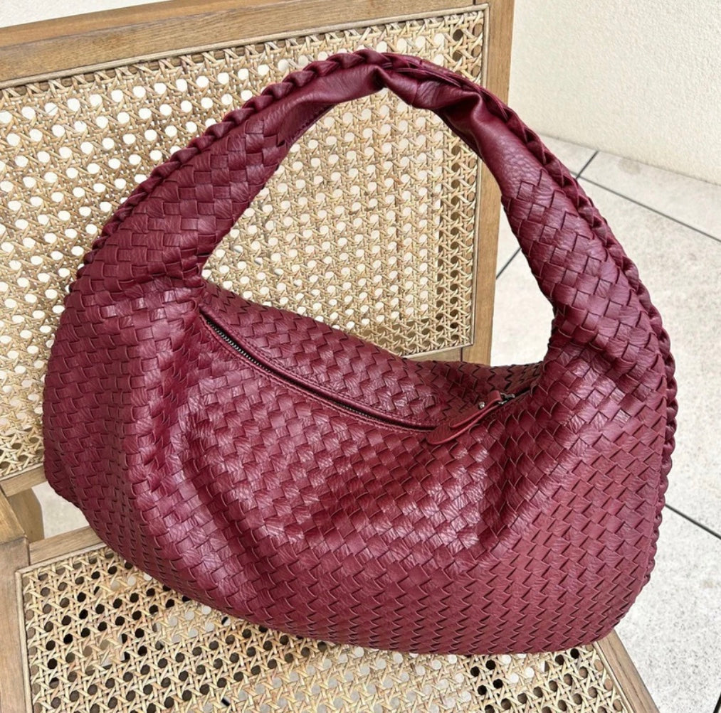 Borsa Hobo da donna Louisa: elegante, spaziosa e dallo stile intrecciato senza tempo