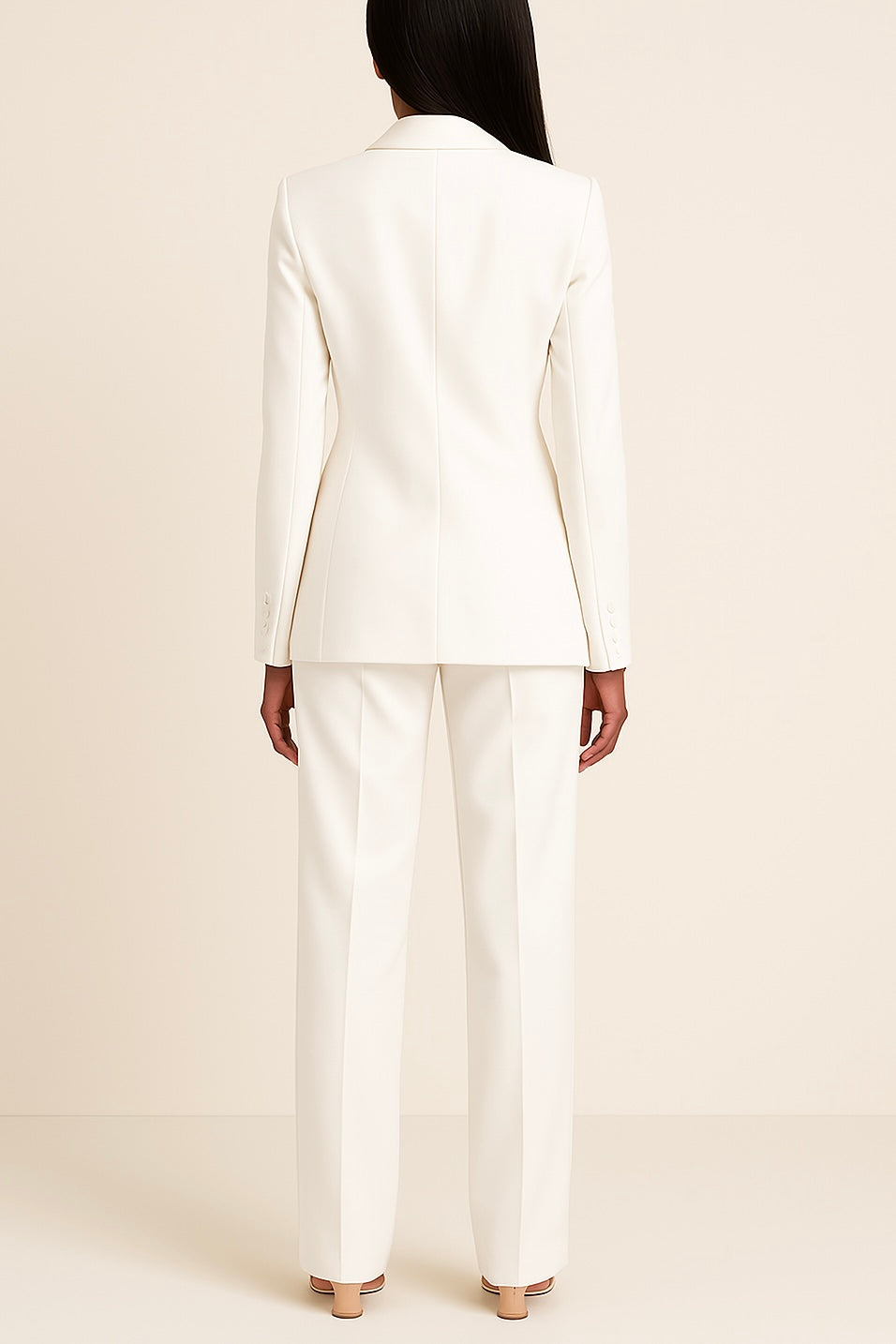 Lyla Ensemble Femme – Tailleur Pantalon Satiné Élégant à Coupe Ample & Style Moderne