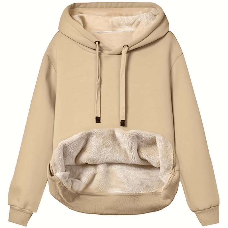 Kaylani Hoodie Femme – Sweat à Capuche d’Hiver Chaud en Polaire Douce et Confortable