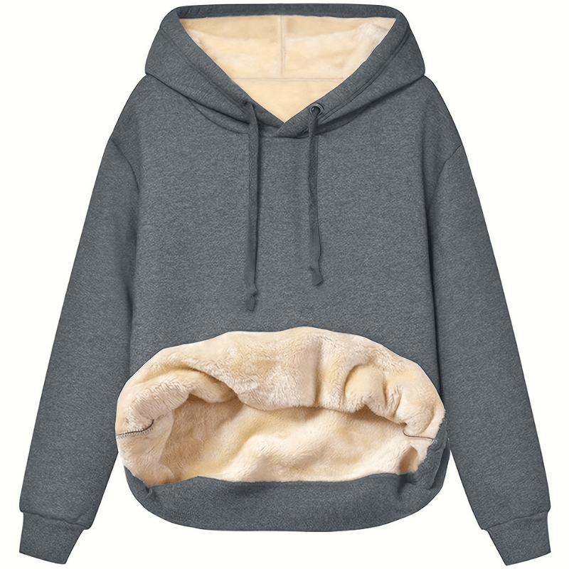 Kaylani Hoodie Femme – Sweat à Capuche d’Hiver Chaud en Polaire Douce et Confortable