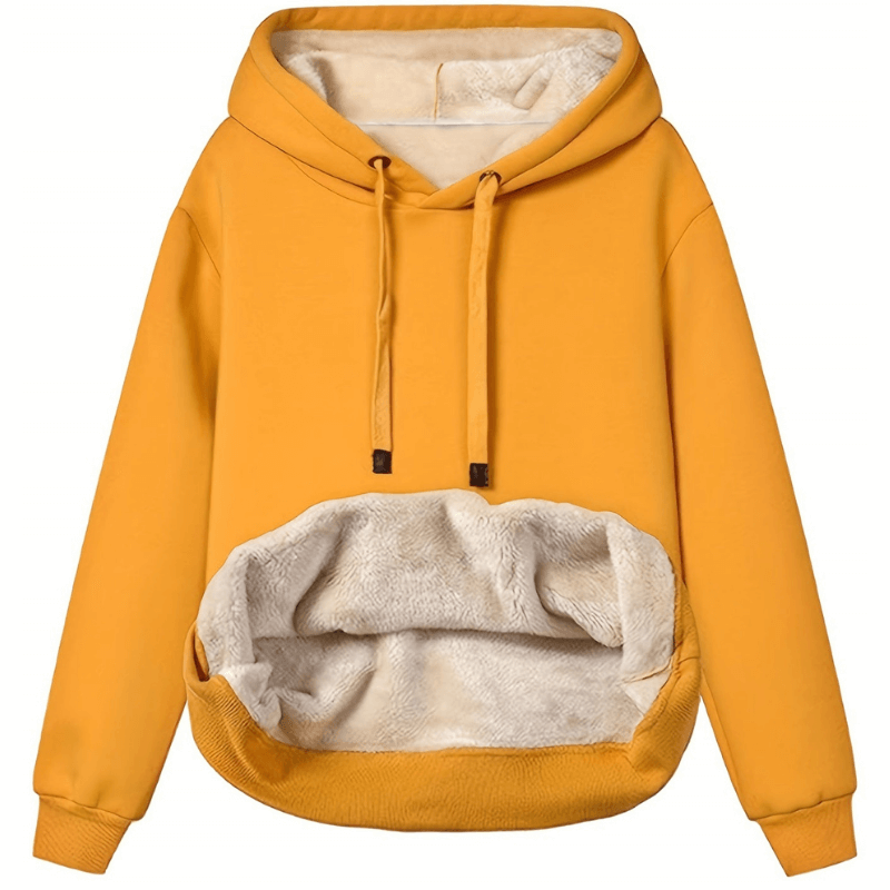 Kaylani Hoodie Femme – Sweat à Capuche d’Hiver Chaud en Polaire Douce et Confortable