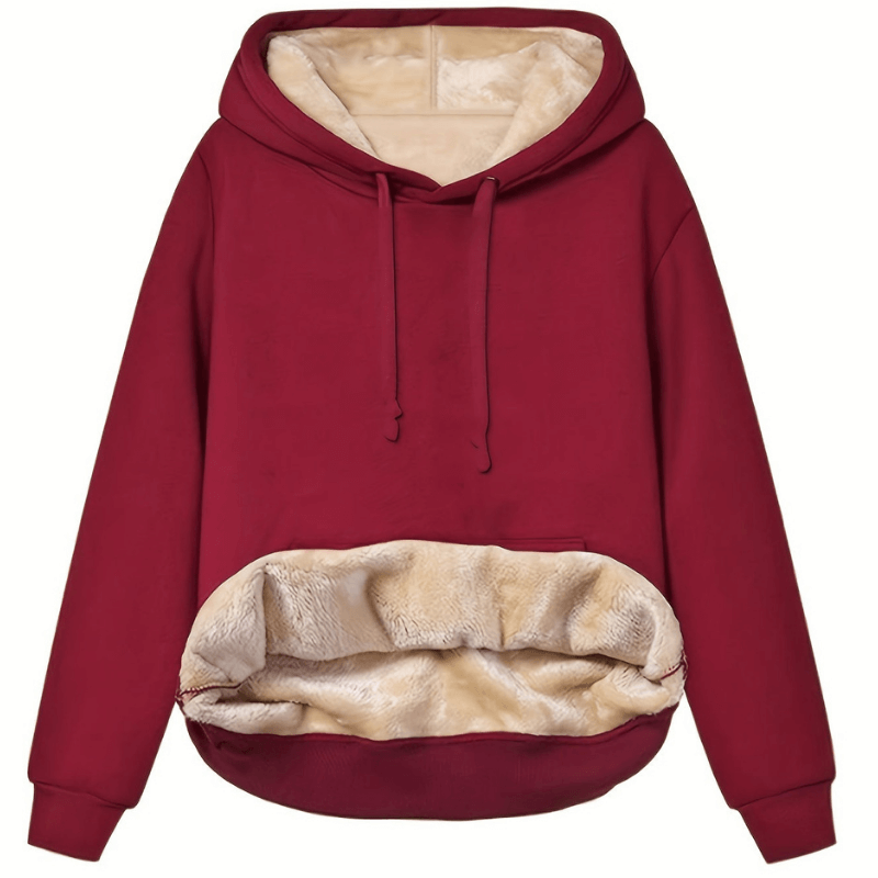 Kaylani Hoodie Femme – Sweat à Capuche d’Hiver Chaud en Polaire Douce et Confortable