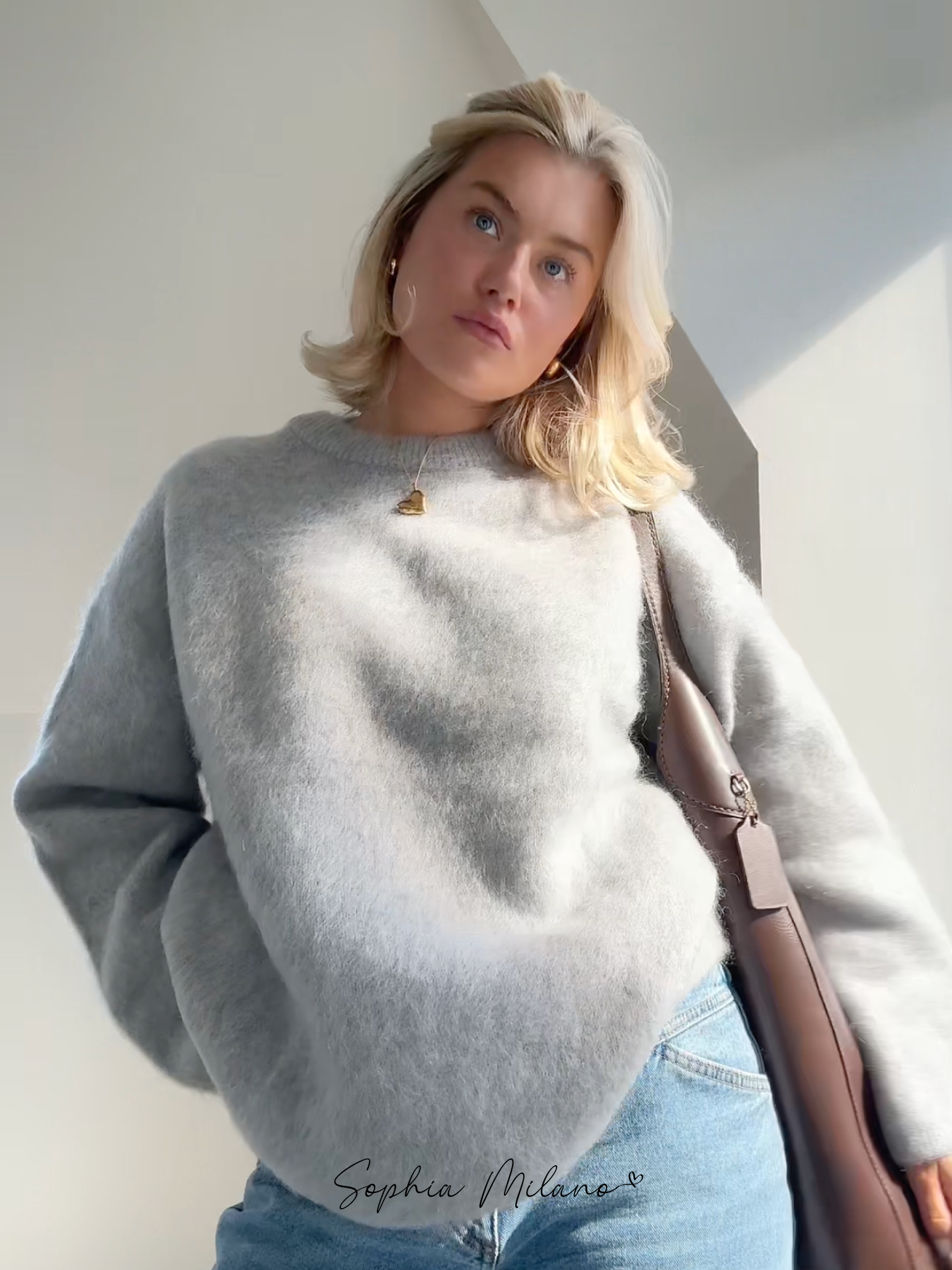 Aurora Pull Femme Luxe en Mohair – Oversize, Doux et Élégant pour Toutes Occasions