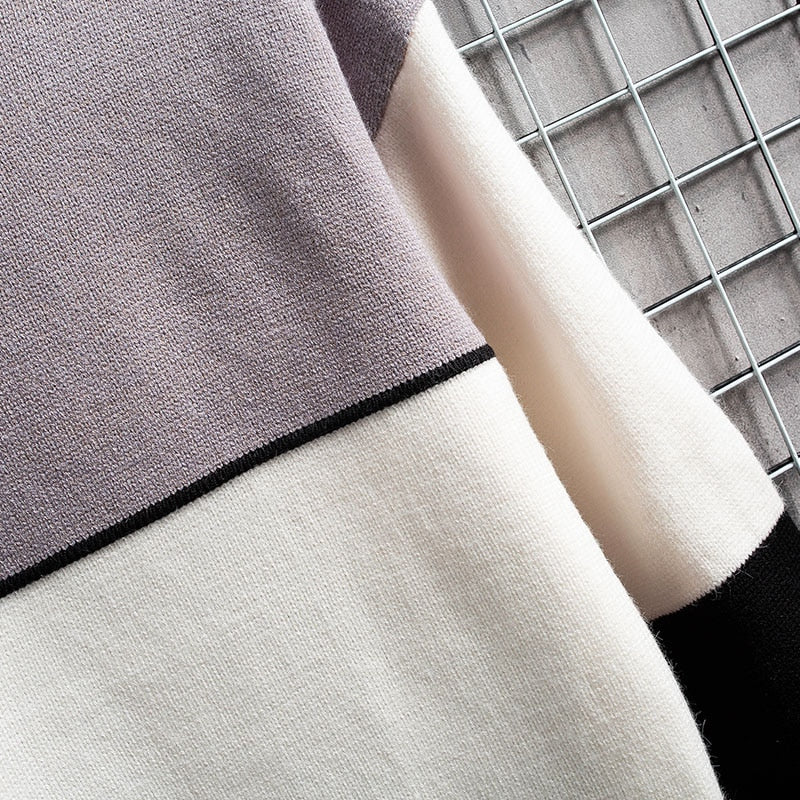 Maglione patchwork da uomo Daniel: design originale, maglia calda e vestibilità comoda