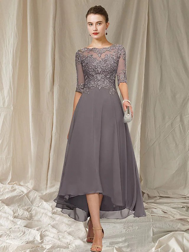 Abito da sera da donna Havana - Elegante abito lungo in pizzo con taglio lusinghiero per le occasioni festive